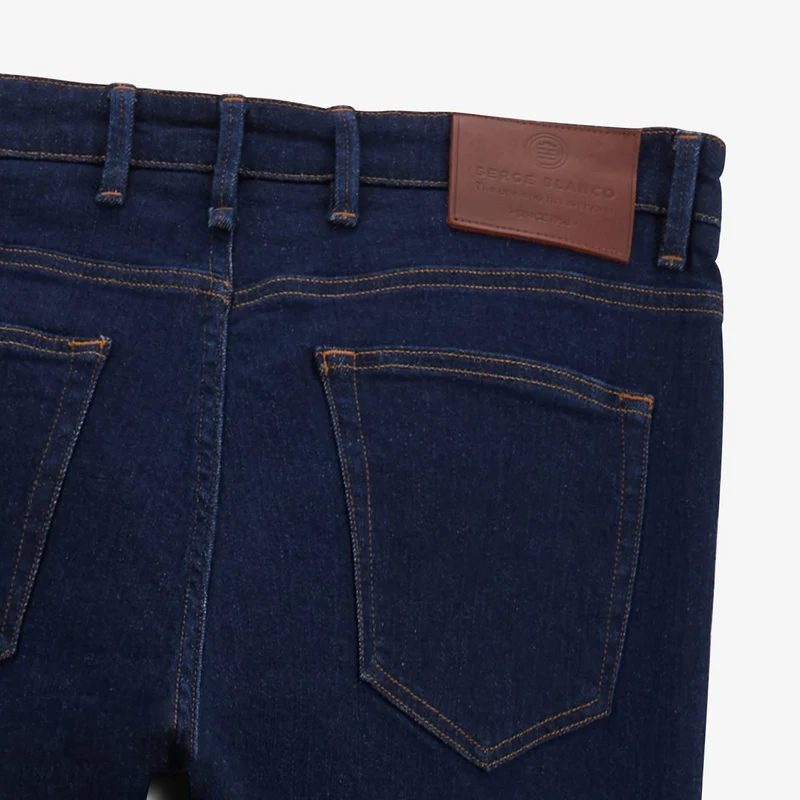 Jean 325 slim powertwist en coton bleu brut