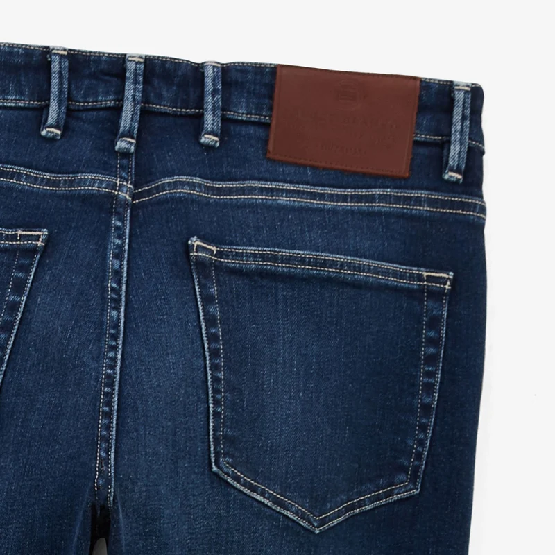 Jean 325 slim powertwist en coton bleu foncé