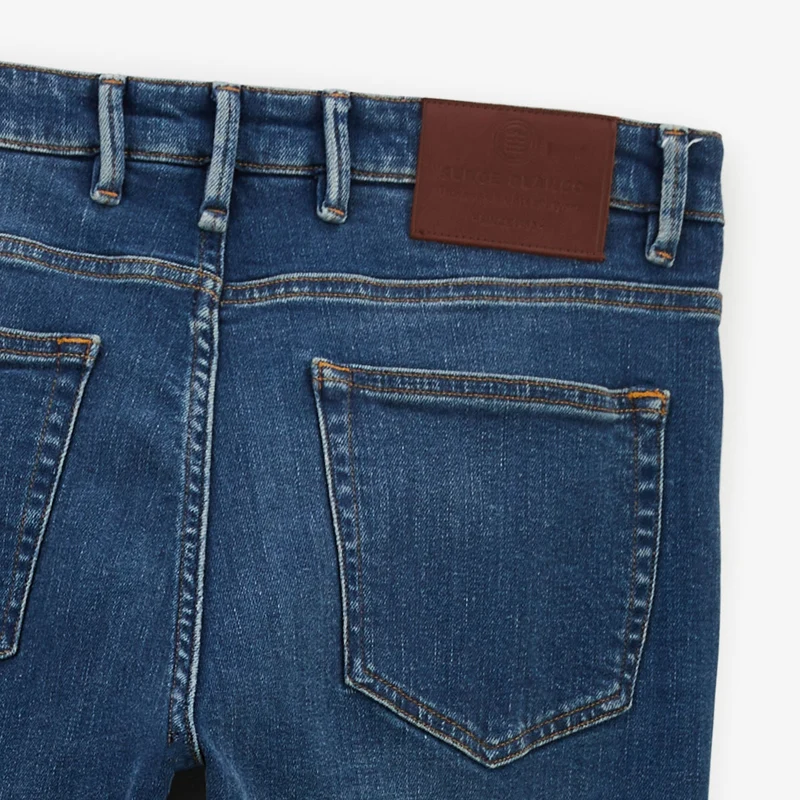 Jean 325 slim powertwist en coton bleu
