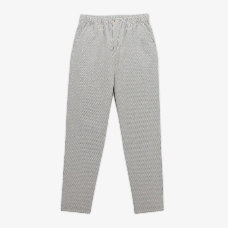 Chino 549 regular en seersucker à rayures tennis écru