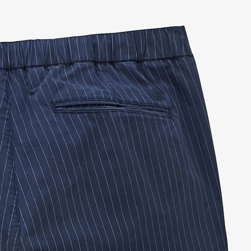 Chino 549 regular à rayures tennis élastiqué bleu nuit