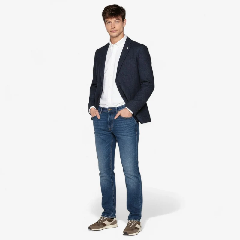Jean 325 slim powertwist bleu en coton