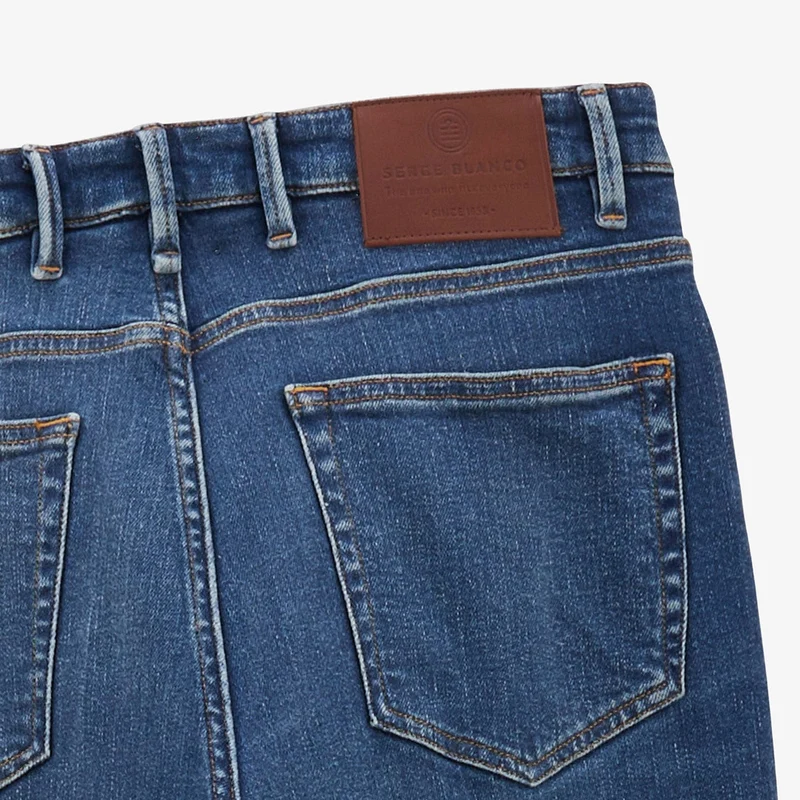 Jean 325 slim powertwist bleu en coton