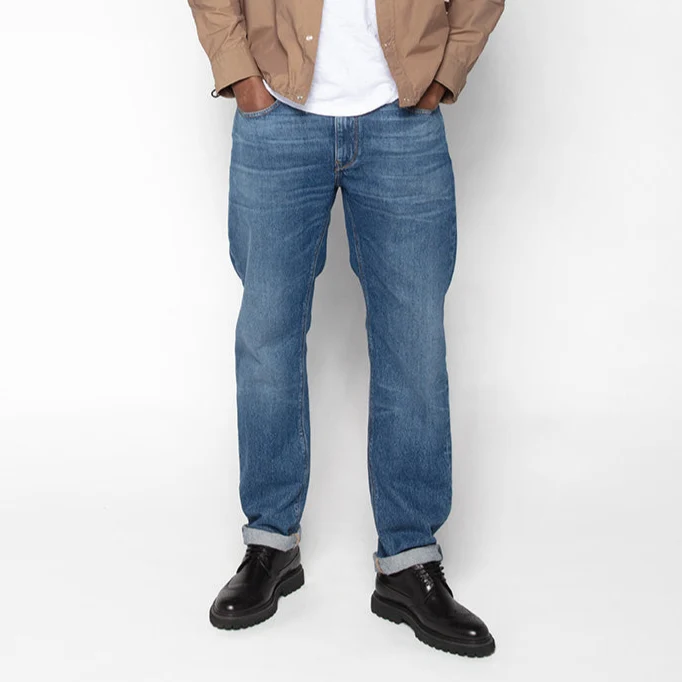 Jean 331 tapered fit stone blue en coton