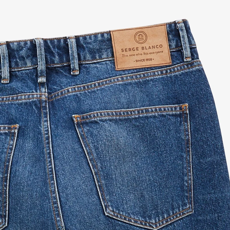 Jean 331 tapered fit stone blue en coton