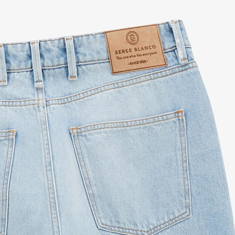 Jean 331 tapered fit bleu bleach en coton