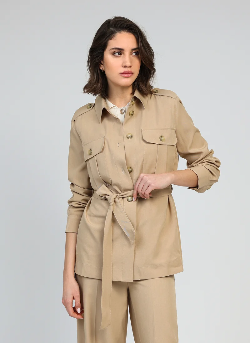 VESTE ZOALICE beige