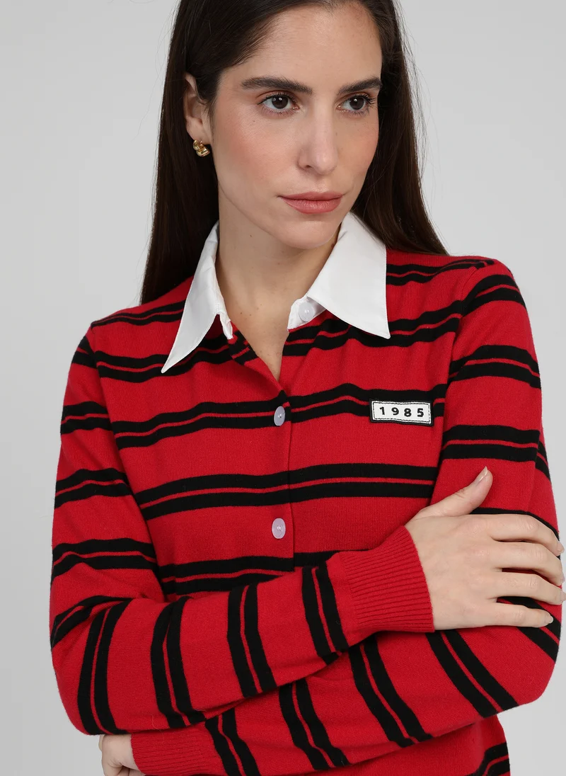 GILET NAOMI rouge