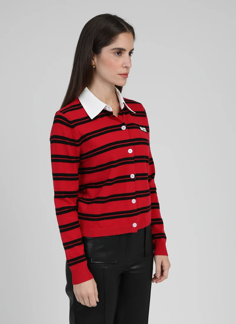 GILET NAOMI rouge