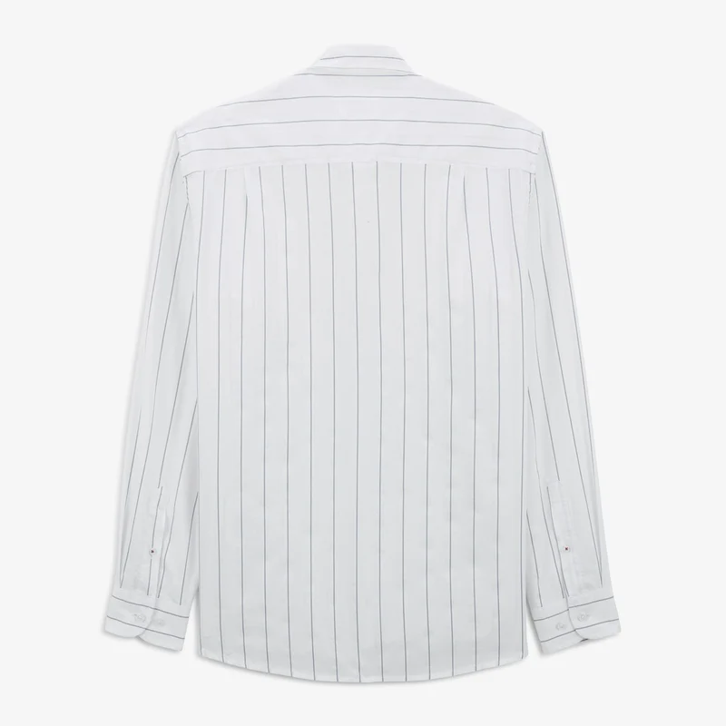 Chemise Charles oxford à rayures off-white