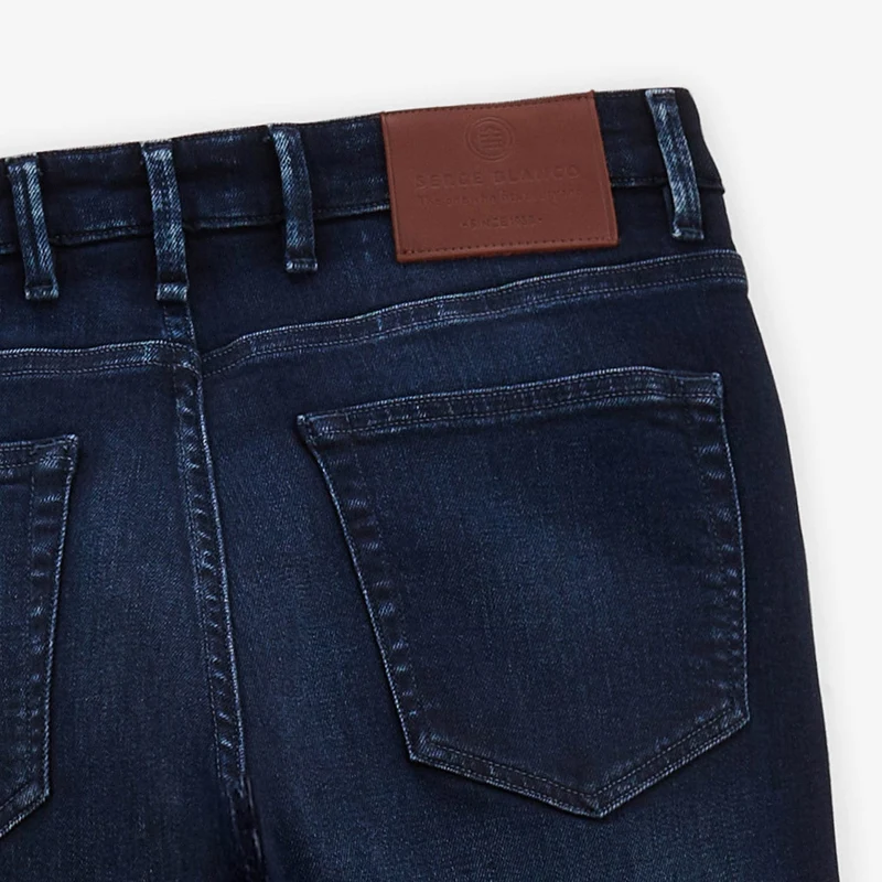 Jean 325 slim powertwist bleu foncé en coton
