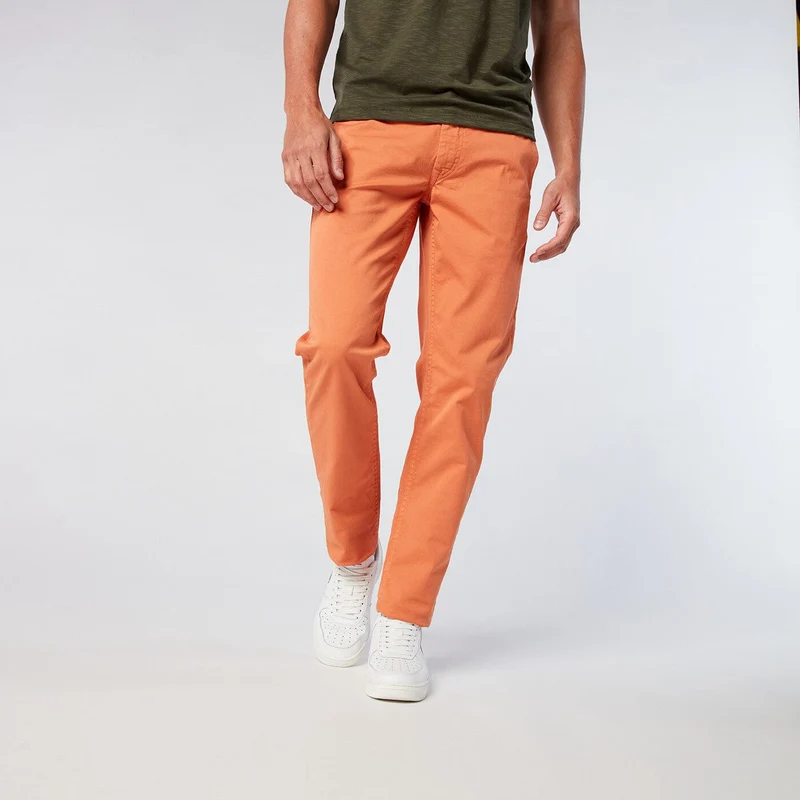 Chino 702 orange coupe droite confort fit orange abricot