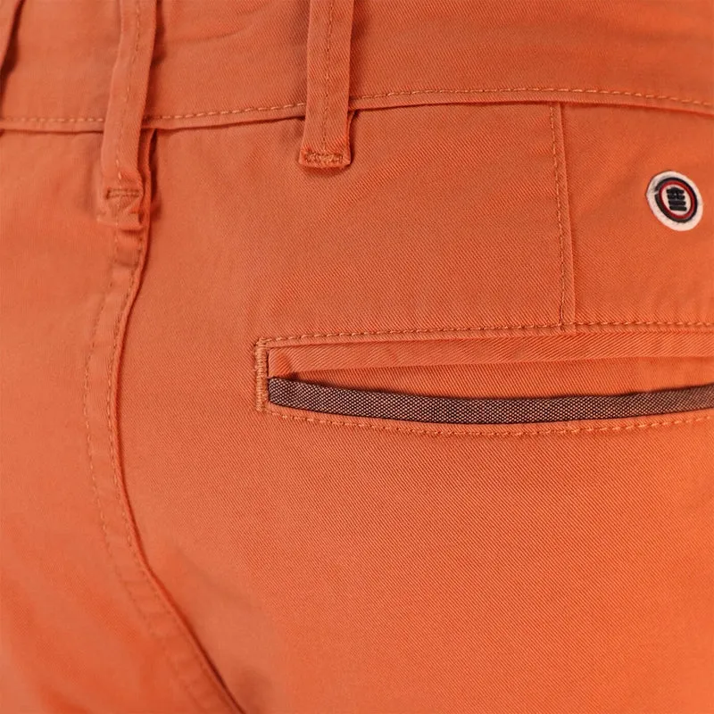 Chino 702 orange coupe droite confort fit orange abricot