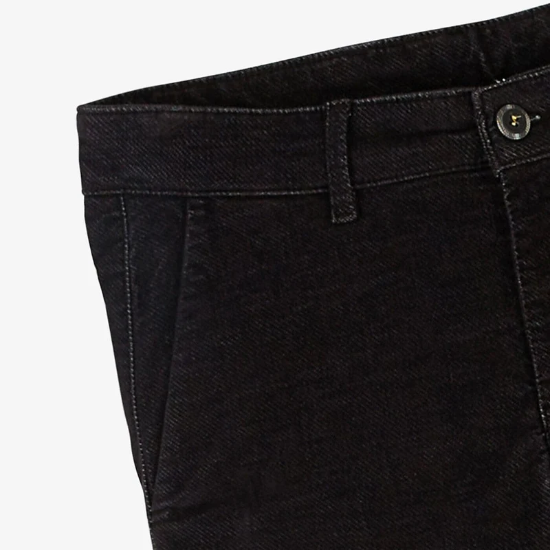 Chino 702 coupe droite en velours noir