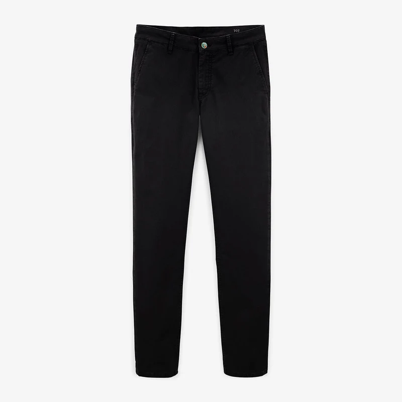 Chino 702 coupe droite confort noir en coton