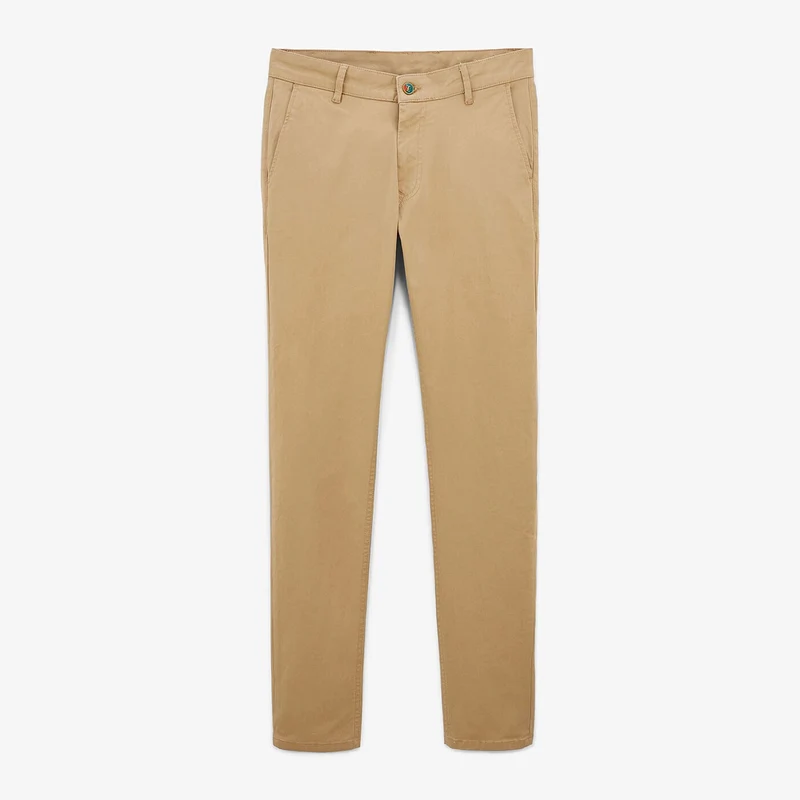 Chino 702 coupe droite confort beige