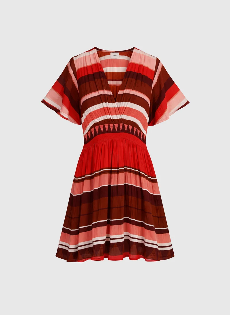ROBE COURTE OFLYMA sulana bordeaux