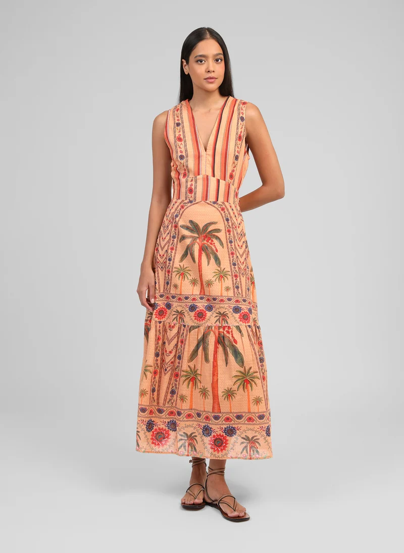 ROBE LONGUE OVANNA laloma orange
