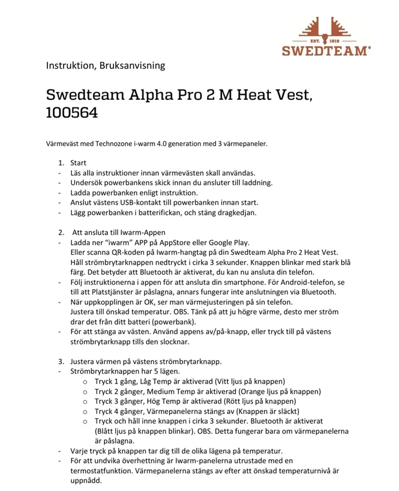 Alpha Pro 2 Heat Vest