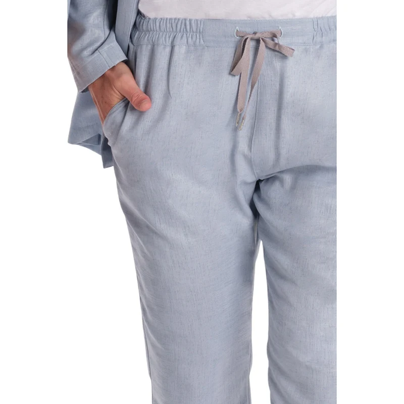 Pantalón Unisex Celeste con Cordón