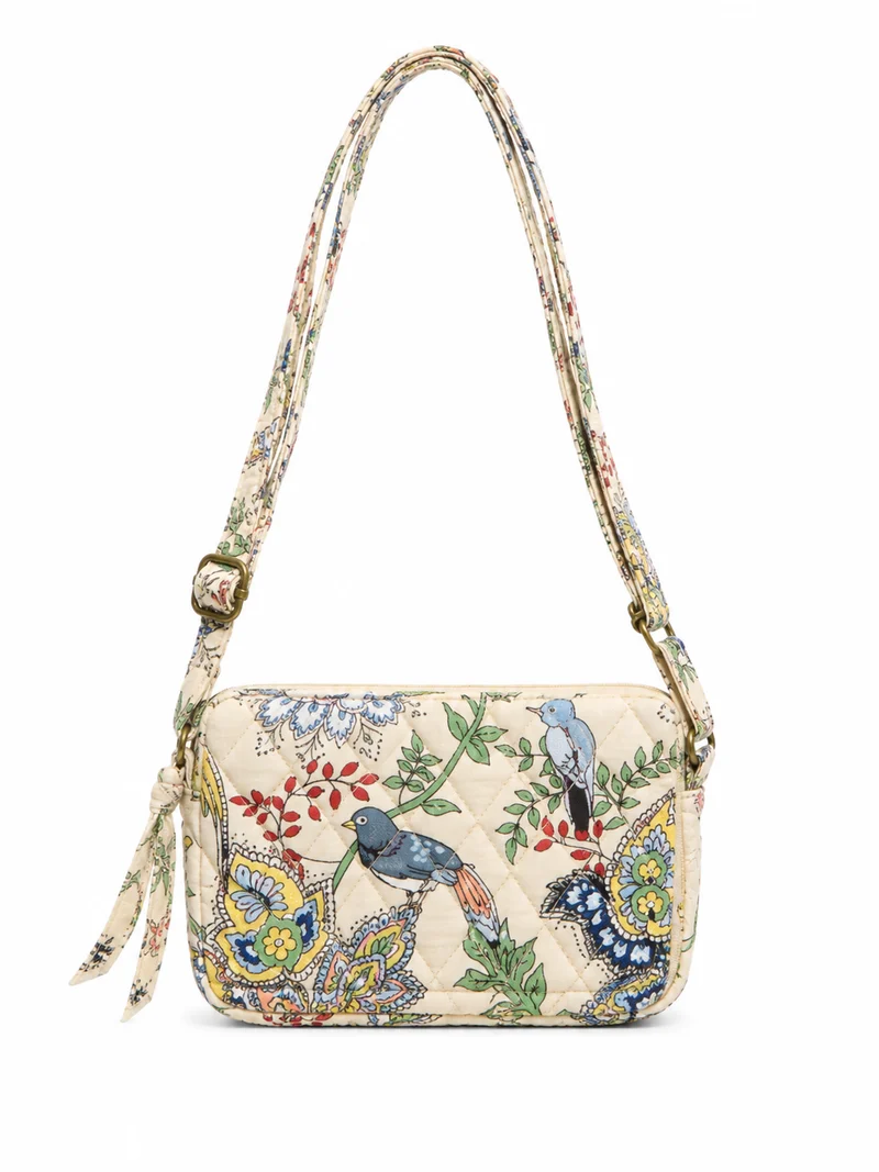 Vera Bradley Carlow All in One Crossbody- Prairie Blooms
