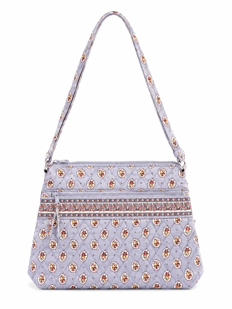 Vera Bradley Original Zip Hipster- Blue Leaf