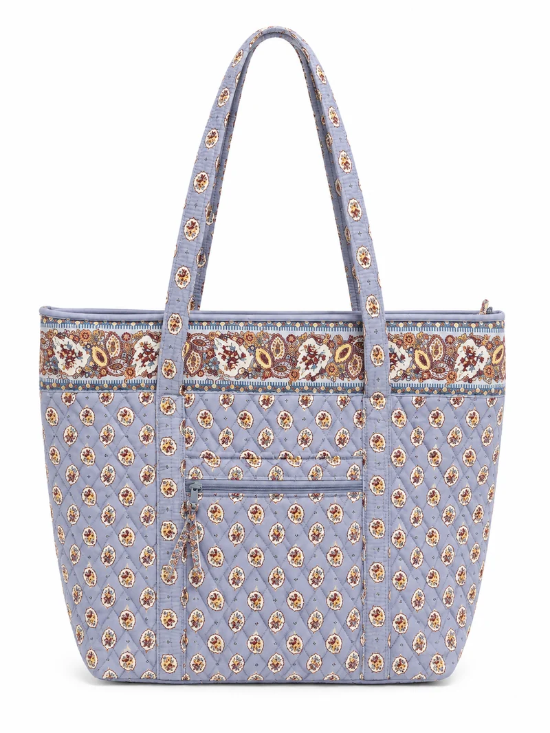 Vera Bradley Original Vera Tote- Blue Leaf