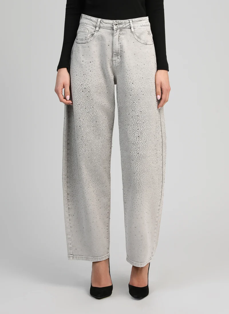 PANTALON PALONE gris delave