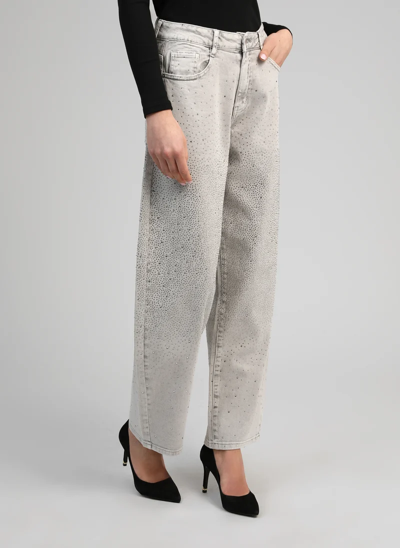 PANTALON PALONE gris delave