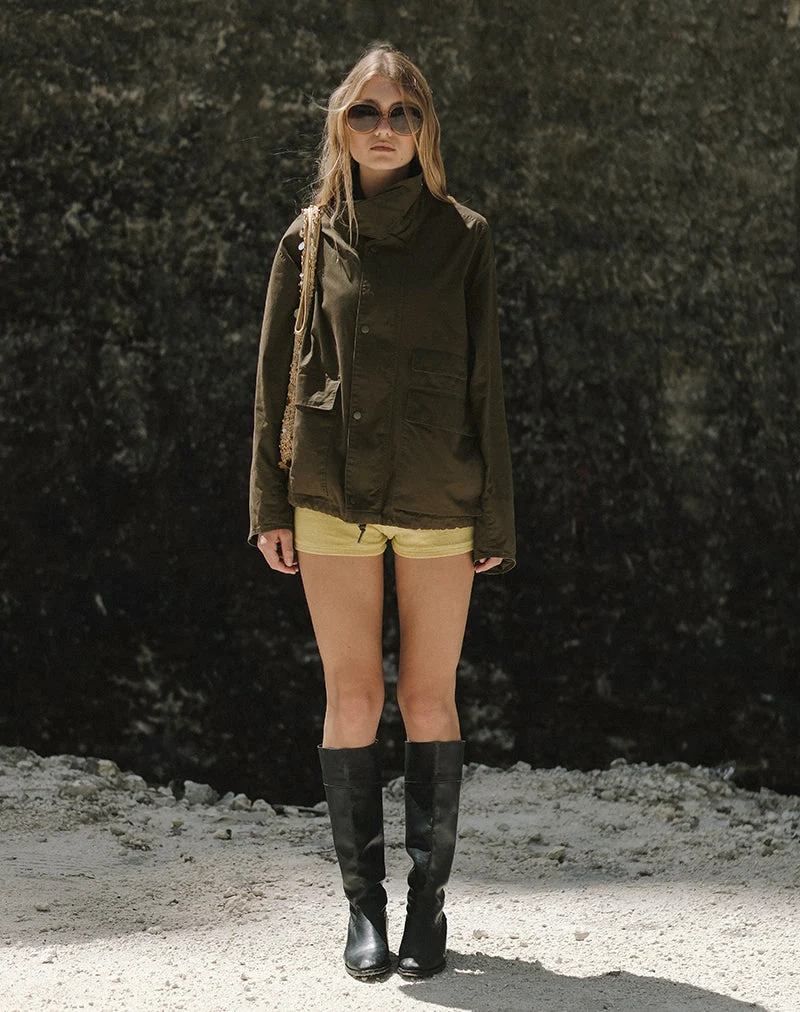 Veste à col montant Vireon, vert kaki
