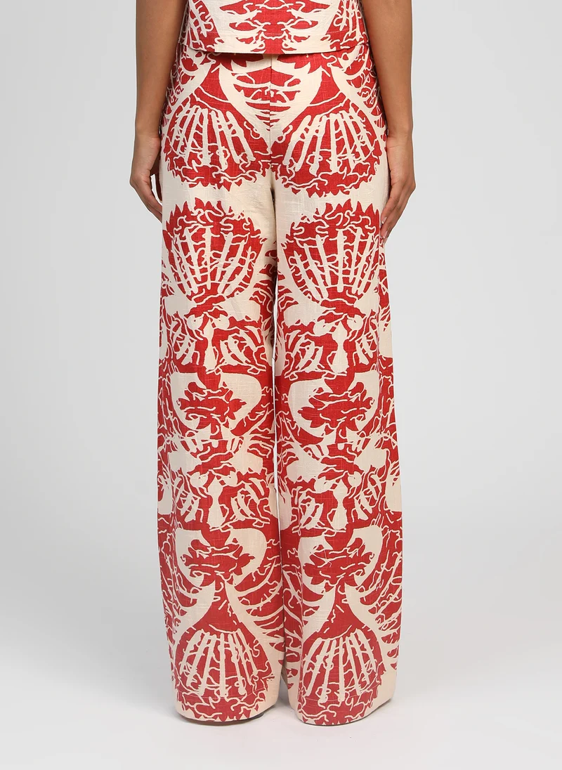 PANTALON ROSSINI adeline rouge