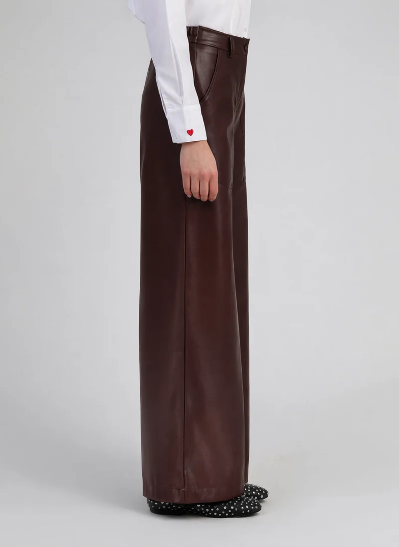 PANTALON PEONY wine