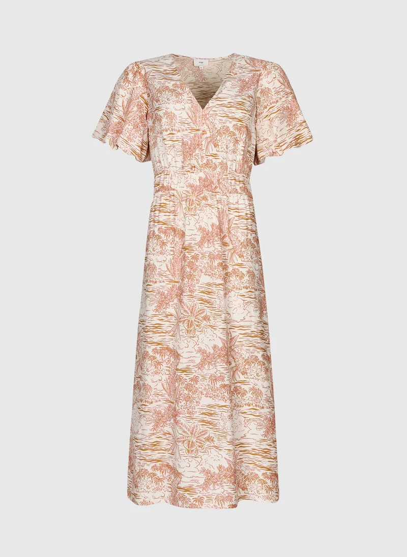 ROBE MIDI MELILA josas ocre