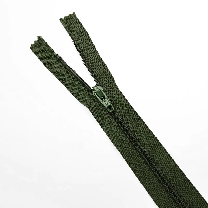 YKK | Fermeture éclair À Bout Fermé | Spirale | Vert | #2 | 6 3/4'' - 17 cm | SS274 - SS294