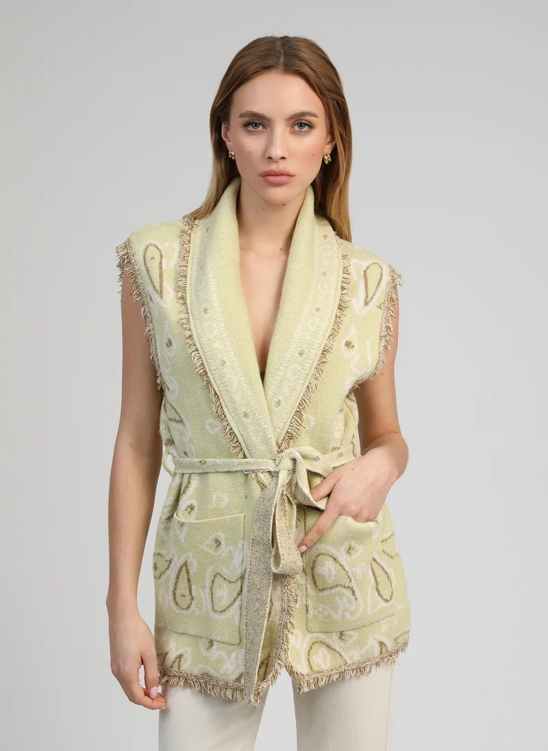VESTE SANS MANCHES NINDI jaune