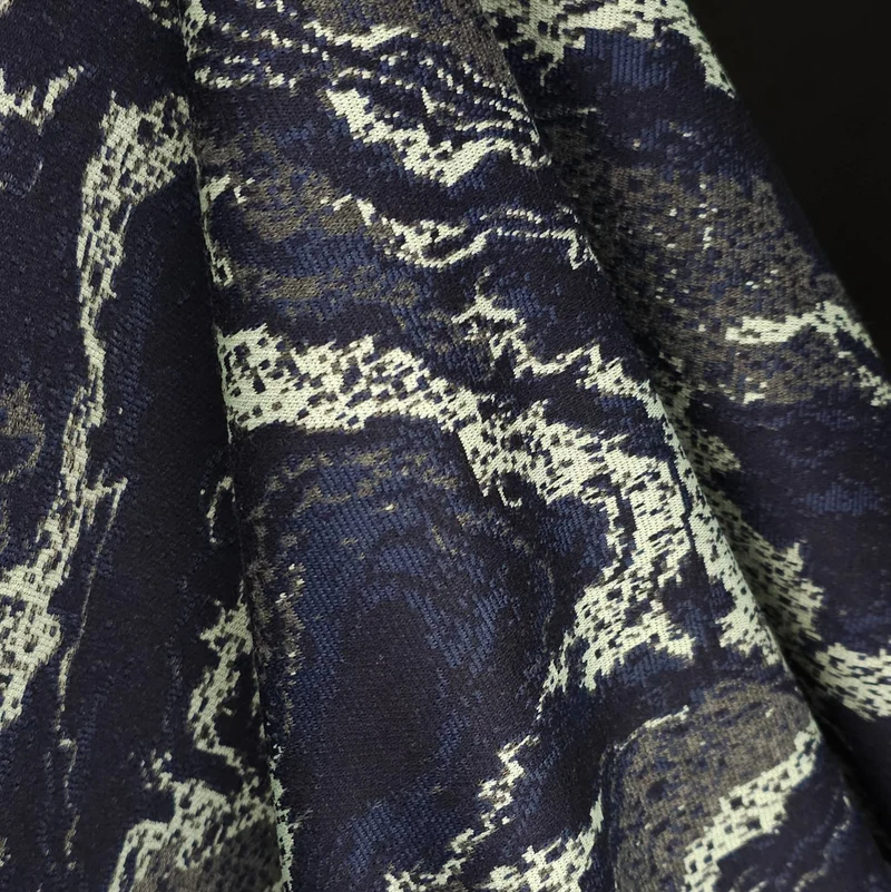 Tricot jacquard | Bleu nuit & gris minéral | Exclusivité Marigold