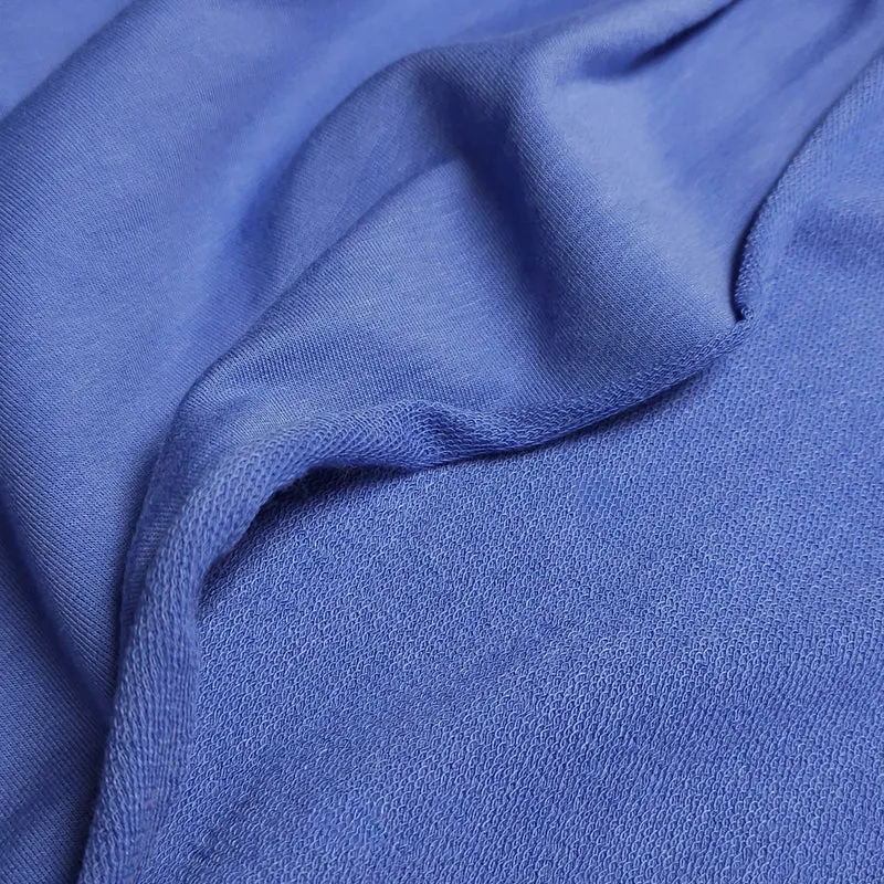 French Terry de Coton & Bambou | Bleu Pervenche