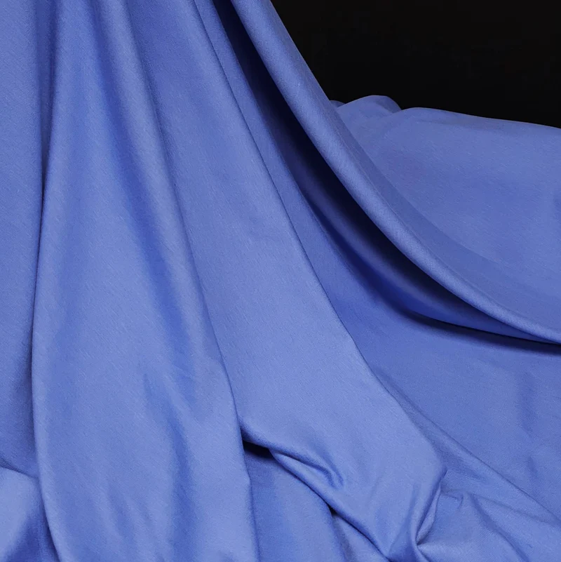 French Terry de Coton & Bambou | Bleu Pervenche