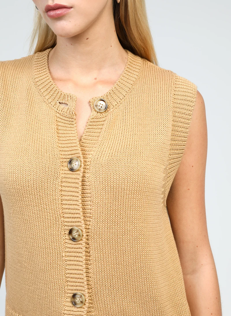 GILET LEVIONA beige