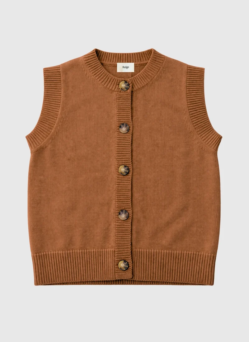GILET LEVIONA marron