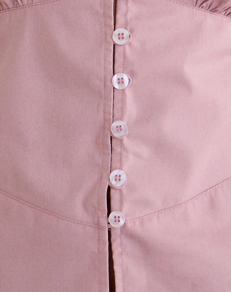 Blouse Devlon en rose poudré