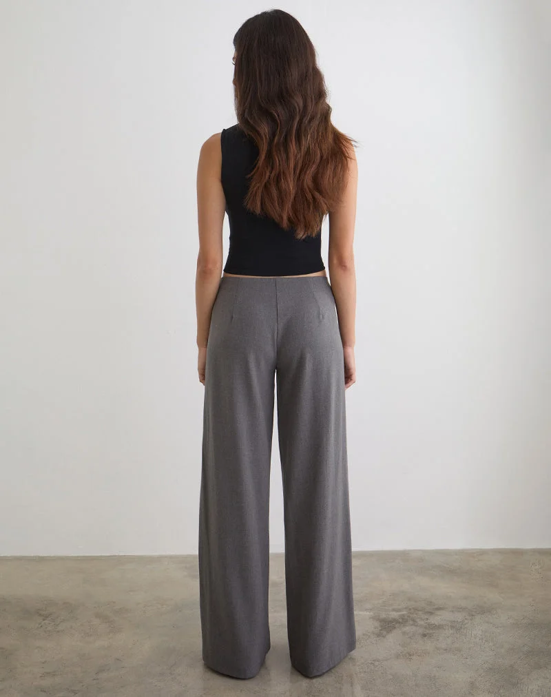 Pantalon Diomira gris avec cravate