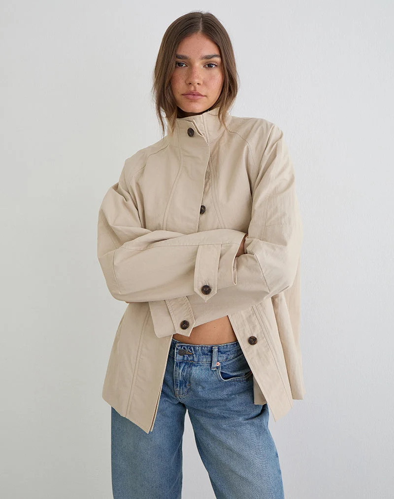 Veste oversize Saipul, couleur beige