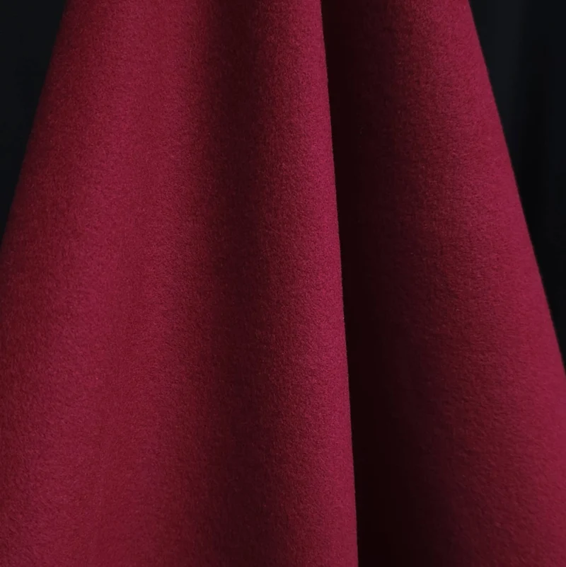 Tissu pour Manteau 100 % Laine | Rouge Classique