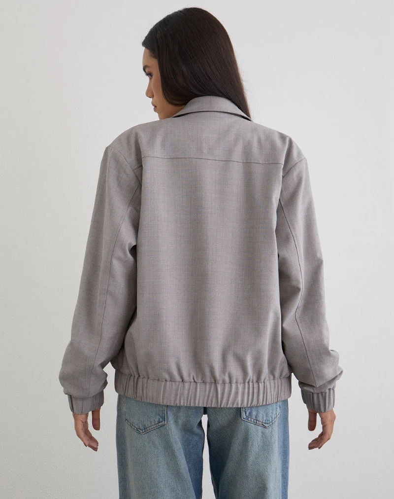 Veste à col Cindari en gris