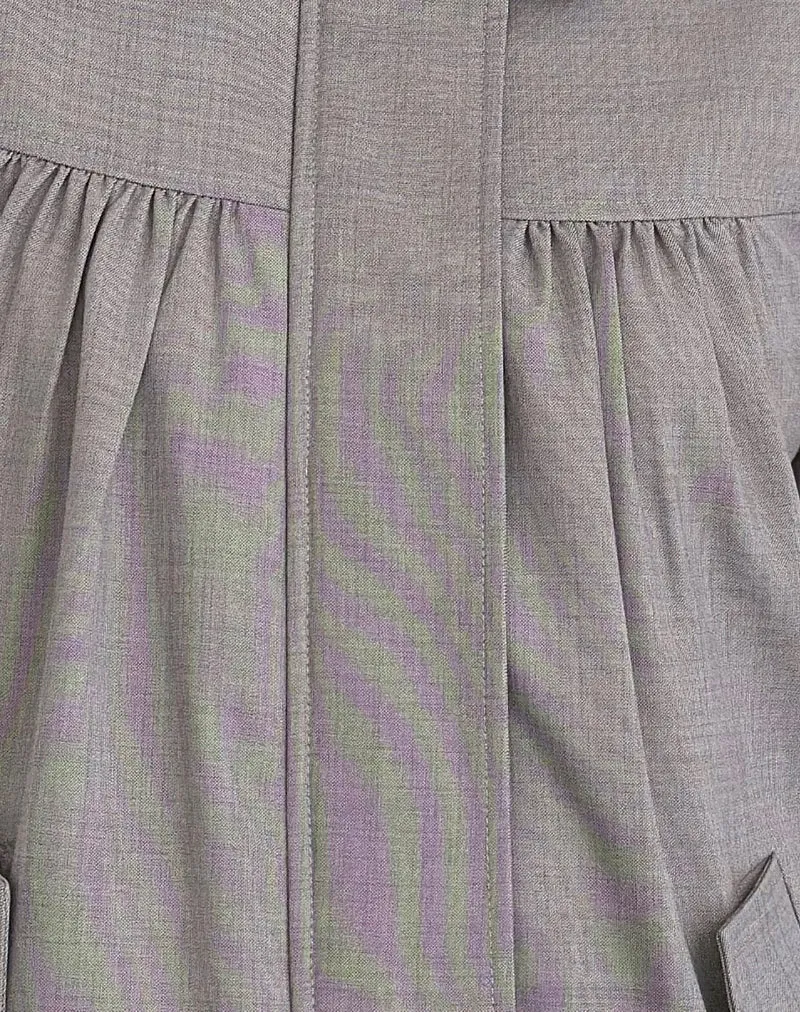 Veste à col Cindari en gris