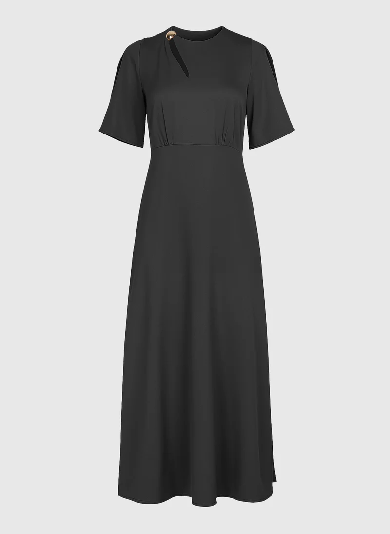 ROBE LONGUE MAELSA carbone
