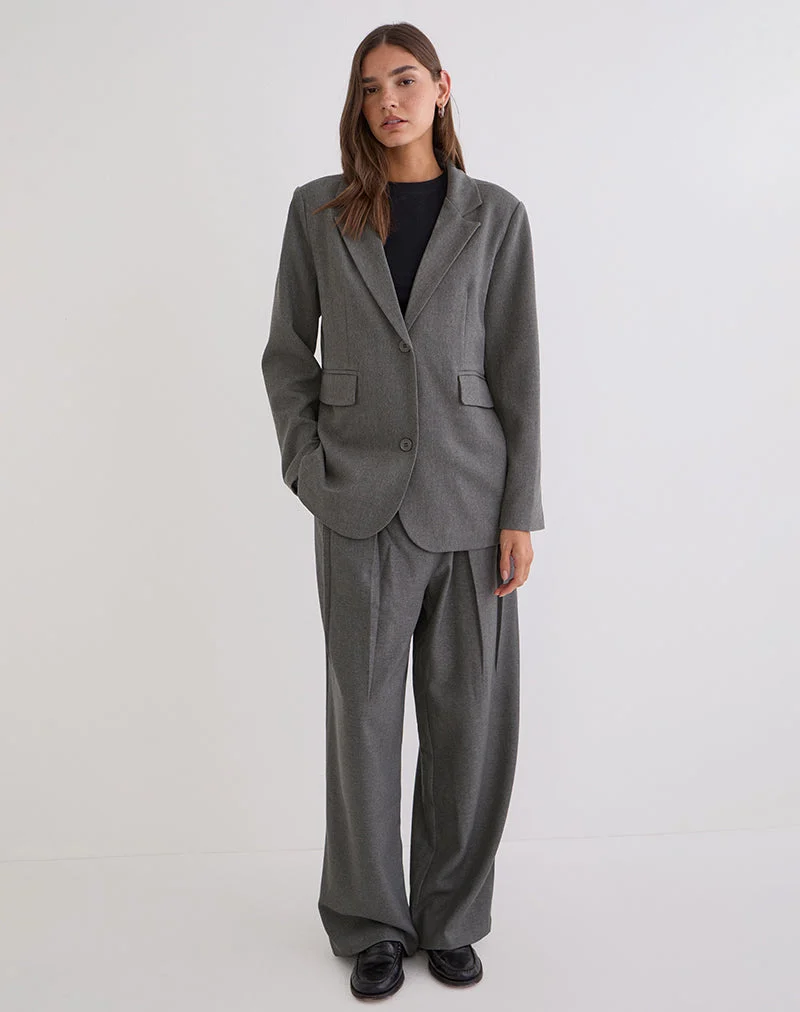 Blazer texturé Maiwa, couleur charbon