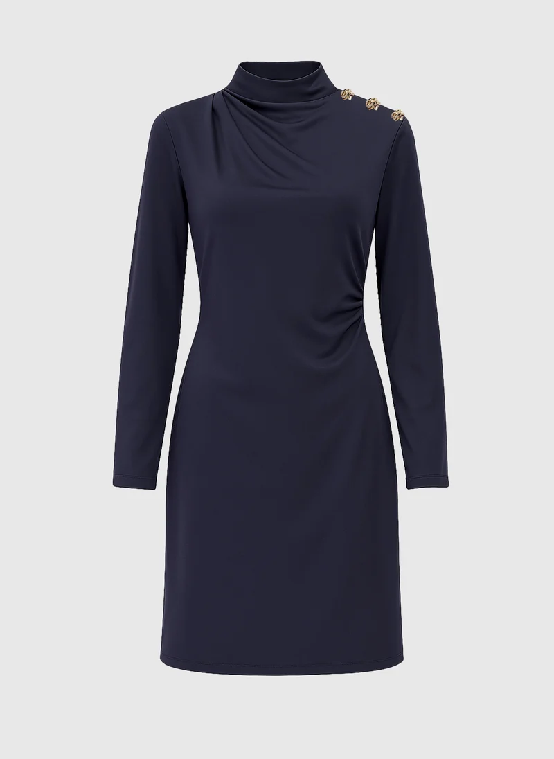 ROBE COURTE MANINON marine