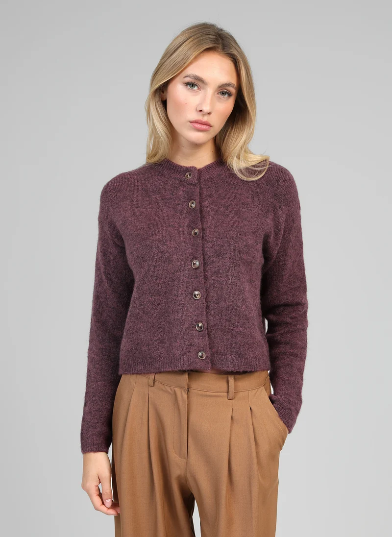 GILET LETIANA figue